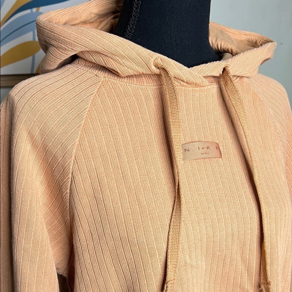 Nike Cotton Knit Hoodie Sweatshirt Size XS in Cognac Color - Picture 4 of 13
